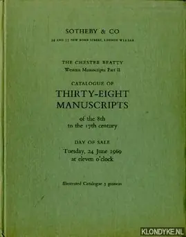 The Chester Beatty. Western Manuscripts: Part II. Catalogue of thirty-eight manuscripts of the 8th to the 17th century - Diverse auteurs Flitsaanbieding
