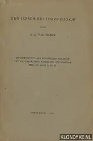 Laatste Versie Een Iersch kettingsprookje. Mededeelingen der Koninklijke Akademie van Wetenschappen, Afdeeling Letterkunde deel 63, Serie A, No. 10 - Hamel, A.G. van