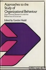 Fabrieksprijs Approaches to the study of organizational behaviour: operational research and the behavioural sciences - Heald, Gordon