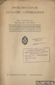 Beperkt Aanbod Problemen van de Javaanse landbouwer, rede - Vries, E. de