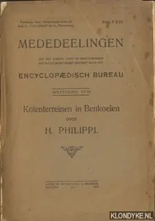 Morphologische en Geologische aanteekeningen bij de kaart van Zuid-Sumatra II. Kolenterreinen in Benkoelen. Tekstdeel - Philippi, H. Lage Kosten