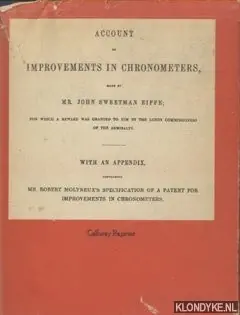 Account of Improvements in Chronometers, made by Mr. John Sweetman Eiffe - Airy, G.B. (introduction) Shop Nu