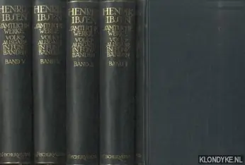 Uitverkoop Sämtliche Werke. Volksausgabe in fünf Bänden (5 volumes) - Ibsen, Hendrik